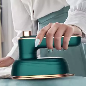 Паровой утюг для использования портативного мини-легко EU Plug зелёный