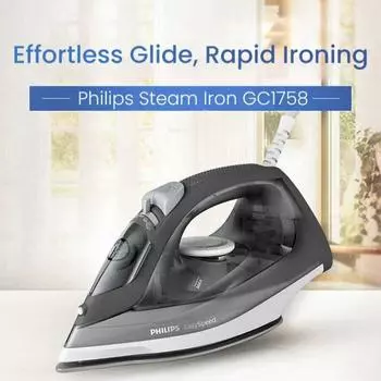 Паровой утюг Philips GC1758/88 чёрный