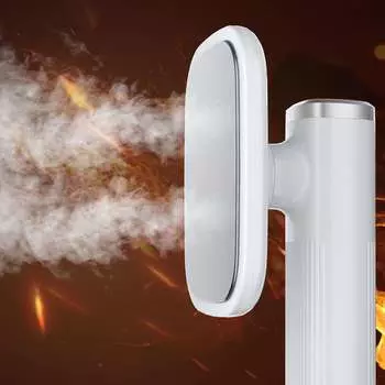 Паровой утюг вращающийся емкостью 20 мл, портативный мини-портативный паровой гладильный аппарат с разъемом USB для дома, путешествий, общежитий, черный чёрный