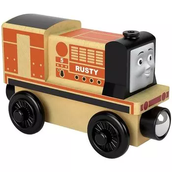 Паровозик Томас из серии деревянных рельс Rusty FHM35