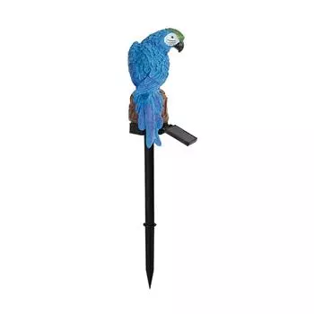 Parrot Animal Газонная лампа LED Солнечный светильник Уличный светильник Водонепроницаемый Автоматическое включение/выключение Садовые светильники Уличный садовый светильник с декоративным элементом зелёный