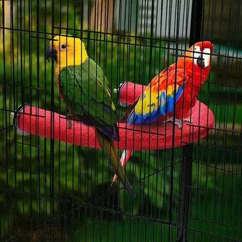 Parrot Scrub Stick Bird Parrot Standing Stick U-shaped Bird Stand Pet Bird Accessories Cage Supplies Toys Cage Pet R4I2