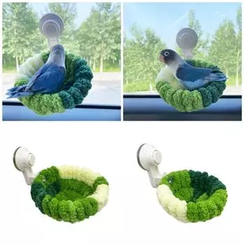 Parrots Resting Bed Bird Cage Warm Plush Nest Small Bird Breeding Nest Birds House Small Pet Shelter Bed Cage Accessories