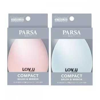 Parsa 2 Pack Компактная кисть и зеркало Pink