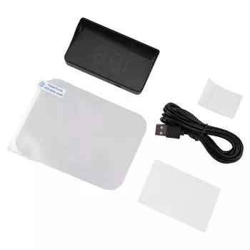 Part Display HUD GPS Head Up Speedometer Black Digital Speed Display 92*52*20mm ABS+PC Accessories Replacement CHINA