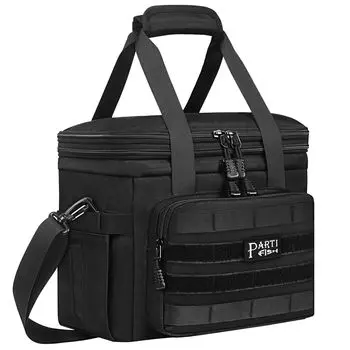 PARTI FISH Мягкий термобокс Сильный термальный Ланч Большая вместимость к Большой сумке, 5-слойная изоляция, Сумка, Сумка, (15л 18л), Расширяемый, Складной, Водонепроницаемый,