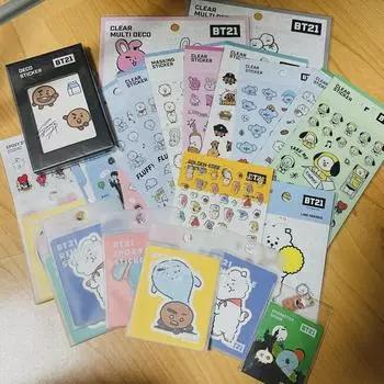 Партия из примерно 25 официальных наклеек Bts Bts Bt21