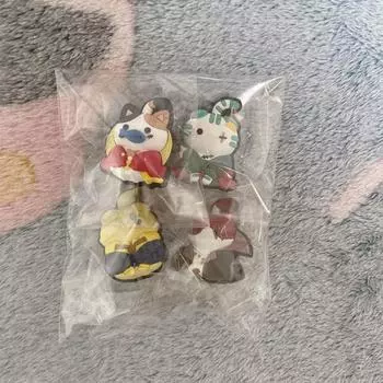Партия) One Piece Cat Piece Rubber Clip Луффи Зоро Санди Шанкс
