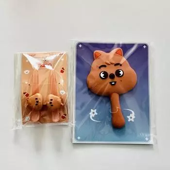 Партия) Stray Kids Han Ji Sung Ski Ju Han Quoca Зеркало + заколка для волос