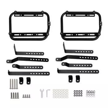 Partools комплект для крепления бокового кофра мотоцикла слева и справа, универсальная поддержка для багажника (с пребыванием)