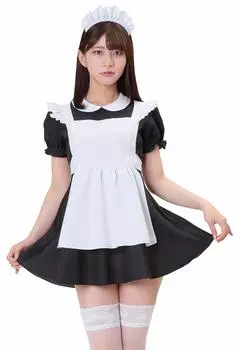 Party City Closet Косплей Базовая горничная Черная Шелли Женская