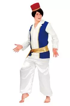 Party City Cosplay Arabian Prince White Blue Men s