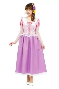Party City Glitter Princess Косплей Лавандовая принцесса Фиолетовый Женская фиолетовый