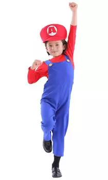 Party City Косплей Красный Брат Дети 100см Красный
