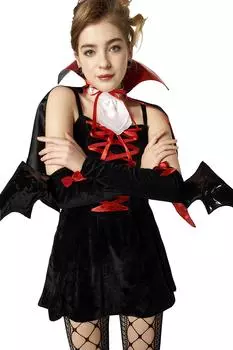 Party City Косплей Милашка Вампир Черный Женский