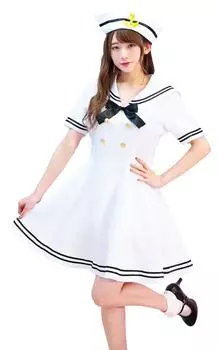 Party City Tokimeki Граффити Косплей Морская Девушка Белый Женский