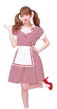 Party City Tokimeki Graffiti Косплей Diner Красный женский