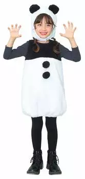 Party City Wonder Косплей Милая Панда Дети 120 см Белый Черный
