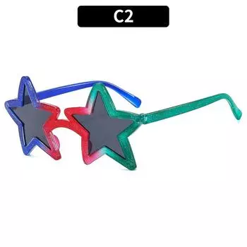 Party Favors Summer Beach Star Shape Sunglasses Pentagram Glasses Sun Glasses Sunglasses for Women C2