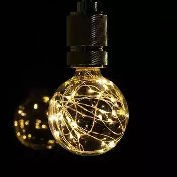 Party RGB Lighting Home Decor Holiday Night Light Copper Wire Bulb LED Light Bulb String Light синий