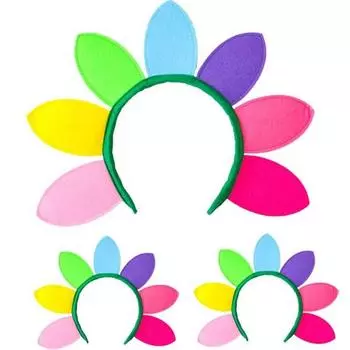 Повязка на голову с большим лепестком цветка для вечеринки