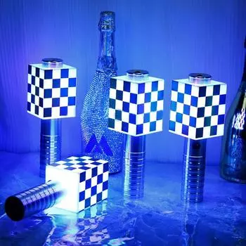 Party Supplier New LED Sparkler Light Rechargeable Champagne LED bottle light LED Strobe Baton For Bar Nightclub Decor 220V EU UK AU Plug белый