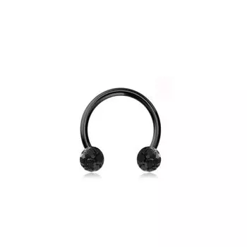 Party U Shape Earrings Women Gifts Stainless Steel Body Jewelry Septum Rings Piercing Nose Ring black-10mm