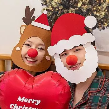 Partymon Rudolph Nose Маска Санты для вечеринок Товары для домашней повязки на голову
