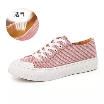 Парусиновые туфли 2025 года, весна, новые женские повседневные туфли, универсальные повседневные модные женские туфли, неглубокие туфли на плоской подошве для детей 35