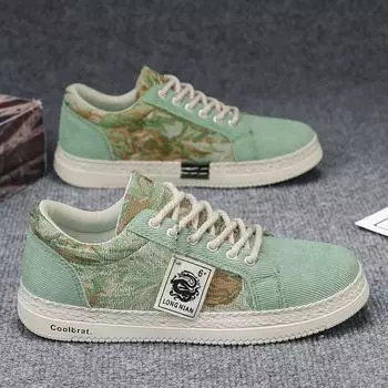 Парусиновые туфли для мальчиков, весенние дышащие, трендовые, спортивные, повседневные, для мужчин, льняные туфли, тканевые туфли D618 39 чёрный