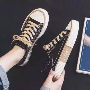 Парусиновые туфли для женщин, студенческие туфли на шнуровке, бисквитные туфли, дышащие повседневные женские туфли, маленькие белые туфли 35 бежевый