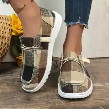 Парусиновые туфли для женщин, женские осенние дышащие мокасины, легкие кроссовки на плоской подошве, женские повседневные вулканизированные туфли 36-43 36 серый