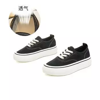 Парусиновые туфли классические маленькие белые туфли женские весна 2025 новые универсальные ретро модные дышащие тканевые туфли с низким верхом тренд 35