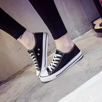 Парусиновые туфли, классические, универсальные, трендовые, низкие, для спорта и отдыха, для мальчиков, обувь из черной ткани, модная обувь H01 35