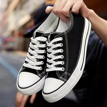 Парусиновые туфли мужские осенние мужские повседневные тканевые туфли на шнуровке дышащие мужские туфли 35 красный