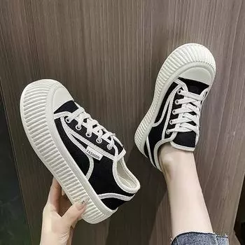 Парусиновые туфли на маленькой платформе для детей, весна и осень, новинка, модные универсальные повседневные туфли в стиле ретро для сноубординга 35 хаки