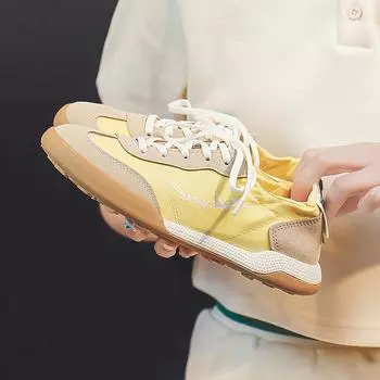 Парусиновые туфли женские повседневные танцевальные летние дышащие эластичные Cortez 35 жёлтый