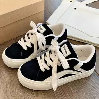 Парусиновые туфли женские весна-лето новые нишевые легкие туфли студенческие универсальные повседневные спортивные сноуборд-туфли 35 белый