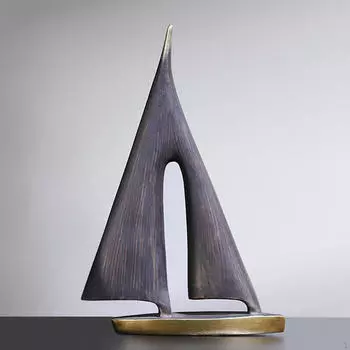 Парусная лодка Декор Парусная лодка Модель корабля Коллекция Статуэтка для рабочего стола