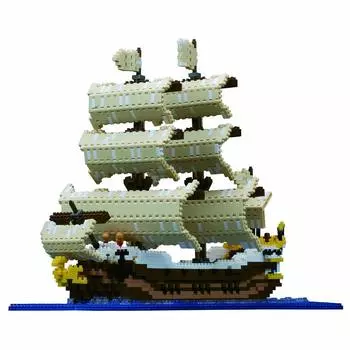 Парусный корабль Kawada Nanoblock 2500 деталей NB-030