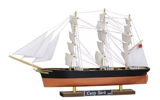 Парусный корабль Woody Joe Bottle Ship Cutty Sark Деревянный комплект для сборки модели № 4 белый
