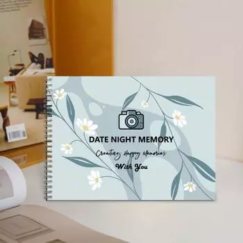 Пары Дата Фотоальбом Сайт Знакомств Память Вечера Свидание Фотоальбом Сцена Свидание Альбом Коллекция Фотоальбом Спиральная Книга Парень Девушка синий