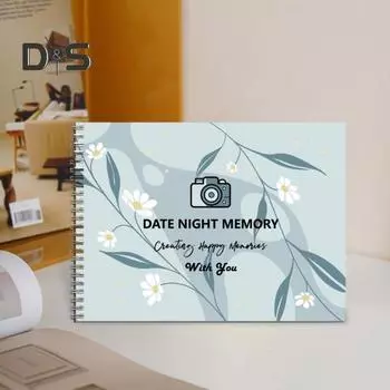 Пары Дата Фотоальбом Сайт Знакомств Память Вечера Свидание Фотоальбом Сцена Свидание Альбом Коллекция Фотоальбом Спиральная Книга Парень Девушка синий