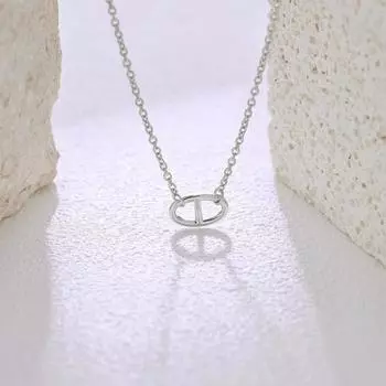 Пары из стерлингового серебра 925 пробы с буквой D, простые, модные, нерегулярные, легкие, роскошные, универсальные ожерелья, женские аксессуары 925 серебряный