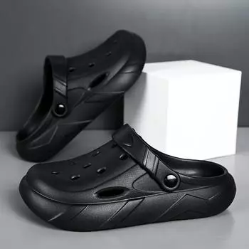 Пары наступают на отвратительные туфли и носят пляжные сандалии на толстой подошве. Мужские нескользящие повседневные тапочки-мешки 36/37 коричневый