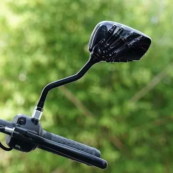 Пары отличительных боковых зеркал заднего вида с изображением черепа для модернизации зеркал заднего вида для Skywave / Burgman Series / Gemma / T H2W0