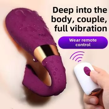 Пары Shared Shock Беспроводной пульт дистанционного управления G-Spot Женский носимый мастурбатор Товары для взрослых
