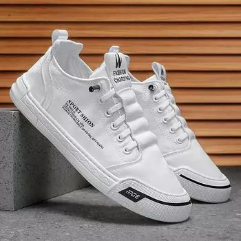 PARZIVAL 2023 Новая повседневная обувь Мужские кроссовки Уличная парусиновая обувь Прогулочная обувь Лоферы Удобная мужская обувь tenis hombres 39 белый