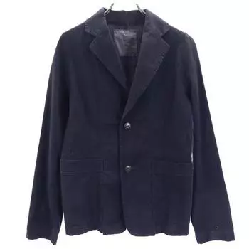 pas de calais cotton Striped tailored jacket 38 Navy blue Women Used