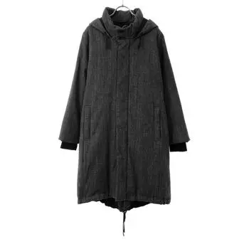 pas de calais down coat 38 gray Mod coat Women Used